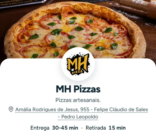 Vitrine da MH Pizzas